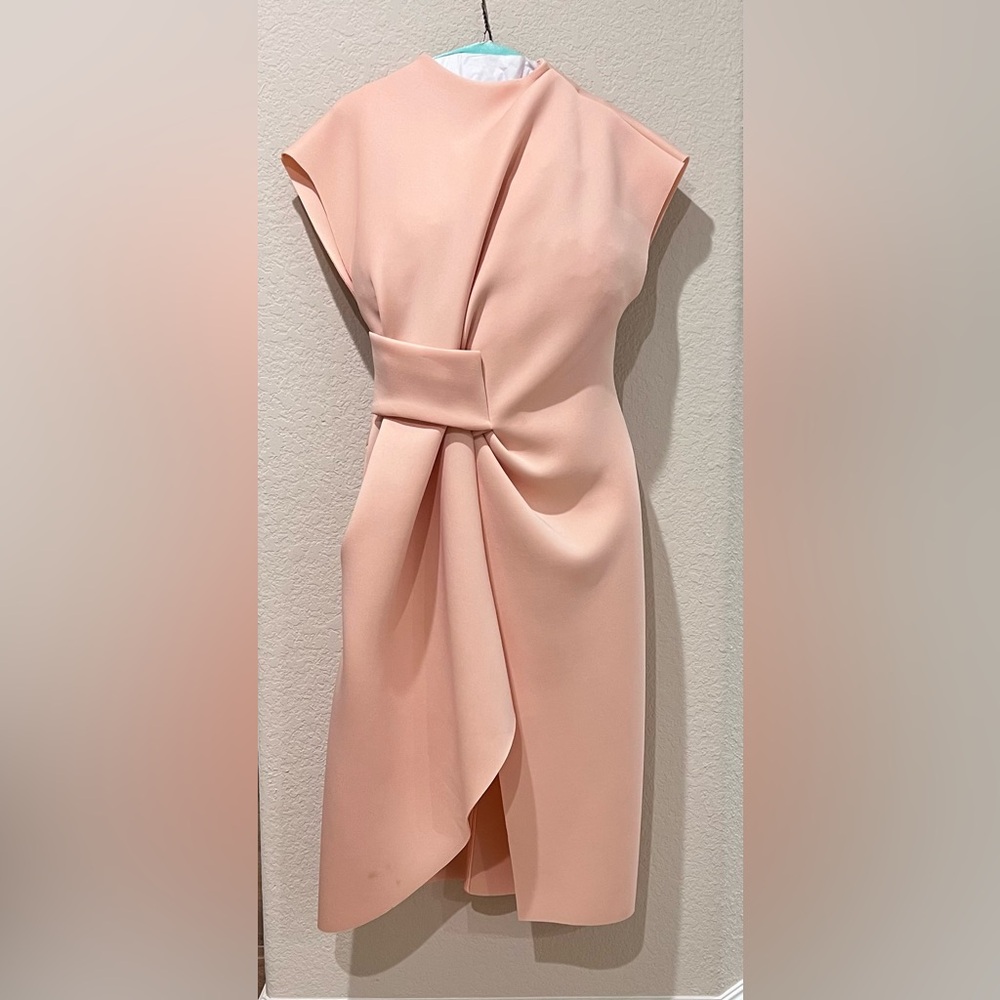 ASOS Asymmetrical Sheath Dress Scuba Material | Size 8 | Wedding Guest